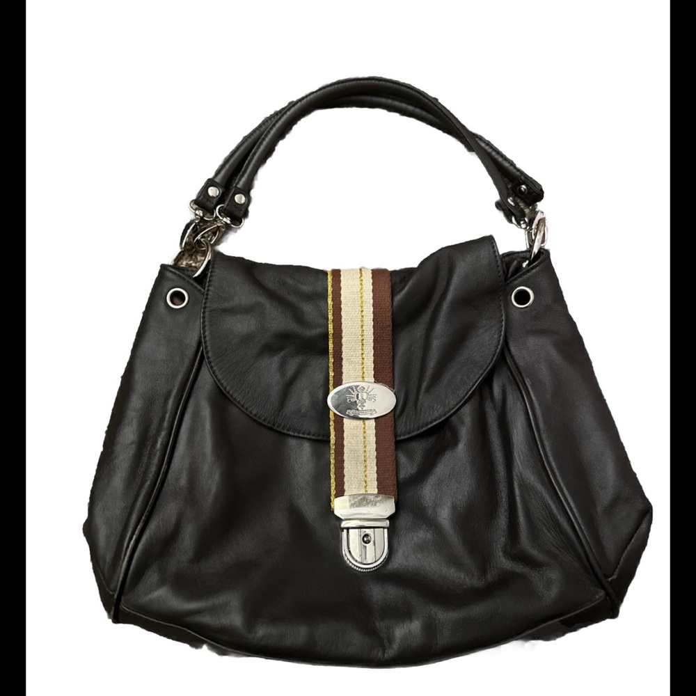 Christine Price Brown Leather Purse Handbag Shoulder Bag